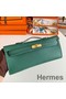 Hermes Kelly Cut Handmade Bag in Malachite Epsom Calfskin Replica