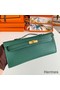 Hermes Kelly Cut Handmade Bag in Malachite Epsom Calfskin Replica