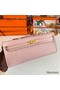 Hermes Kelly Cut Handmade Bag in Rose Sakura Epsom Calfskin Replica