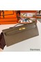 Hermes Kelly Cut Handmade Bag in Taupe Epsom Calfskin Replica