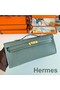 Hermes Kelly Cut Handmade Bag in Vert Amande Epsom Calfskin Replica