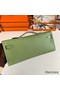 Hermes Kelly Cut Handmade Bag in Vert Criquet Epsom Calfskin Replica