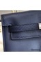 Hermes Kelly Danse Handmade Bag In Blue Swift Leather Replica