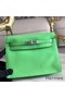 Hermes Kelly Danse Handmade Bag In Green Swift Leather Replica