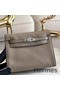 Hermes Kelly Danse Handmade Bag In Grey Swift Leather Replica