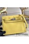 Hermes Kelly Danse Handmade Bag In Jaune Swift Leather Replica