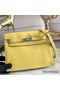Hermes Kelly Danse Handmade Bag In Jaune Swift Leather Replica