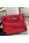 Hermes Kelly Danse Handmade Bag In Red Swift Leather Replica