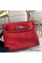Hermes Kelly Danse Handmade Bag In Red Swift Leather Replica