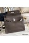 Hermes Kelly Danse Handmade Bag In Taupe Swift Leather Replica