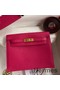 Hermes Kelly Danse II Bag In Rose Mexico Evercolor Calfskin Replica