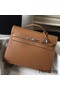 Hermes Kelly Depeche 34 Briefcase In Brown Calfskin Replica