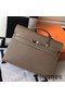 Hermes Kelly Depeche 38 Briefcase In Taupe Calfskin Replica