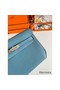 Hermes Kelly Depeches 25 Pouch in Blue Jean Epsom Calfskin Replica