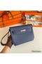 Hermes Kelly Depeches 25 Pouch in Blue Saphir Epsom Calfskin Replica