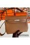 Hermes Kelly Depeches 25 Pouch in Gold Epsom Calfskin Replica