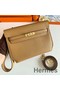 Hermes Kelly Depeches 25 Pouch in Sesame Epsom Calfskin Replica
