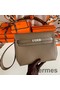 Hermes Kelly Depeches 25 Pouch in Taupe Epsom Calfskin Replica