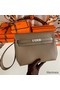 Hermes Kelly Depeches 25 Pouch in Taupe Epsom Calfskin Replica