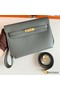 Hermes Kelly Depeches 25 Pouch in Vert Amande Epsom Calfskin Replica