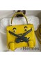 Hermes Kelly Doll Bag in Jaune Ambre Matte Alligator Leather Replica