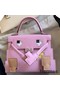 Hermes Kelly Doll Picto Bag in Mauve Sylvestre Epsom Calfskin Replica