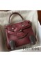 Hermes Kelly Doll Quelle Idole Bag in Bordeaux Swift Calfskin Replica