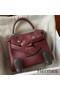 Hermes Kelly Doll Quelle Idole Bag in Bordeaux Swift Calfskin Replica