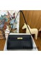 Hermes Kelly Elan Handmade Bag In Black Chevre Mysore Leather Replica