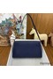 Hermes Kelly Elan Handmade Bag In Blue Saphir Chevre Mysore Leather Replica
