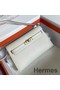 Hermes Kelly Elan Handmade Bag In Craie Chevre Mysore Leather Replica