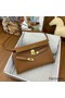 Hermes Kelly Elan Handmade Bag In Gold Chevre Mysore Leather Replica