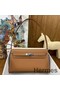 Hermes Kelly Elan Handmade Bag In Gold Epsom Leather Replica