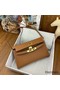 Hermes Kelly Elan Handmade Bag In Gold Epsom Leather Replica