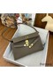 Hermes Kelly Elan Handmade Bag In Taupe Chevre Mysore Leather Replica