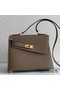 Hermes Kelly En Desordre 20 Handmade Bag In Taupe Epsom Calfskin Replica