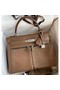 Hermes Kelly Lakis 32 Handmade Bag In Taupe Swift Calfskin Replica