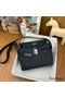 Hermes Kelly Messenger Bag in Black Clemence Leather Replica