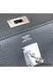 Hermes Kelly Messenger Bag in Black Clemence Leather Replica