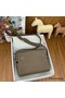Hermes Kelly Messenger Bag in Taupe Clemence Leather Replica