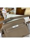 Hermes Kelly Messenger Bag in Taupe Clemence Leather Replica
