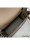 Hermes Kelly Messenger Bag in Taupe Clemence Leather Replica