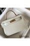 Hermes Kelly Mini II Bag In Beton Embossed Crocodile Leather Replica