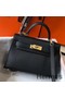 Hermes Kelly Mini II Bag In Black Epsom Leather GHW Replica
