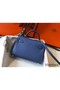 Hermes Kelly Mini II Bag In Blue Agate Epsom Leather GHW Replica