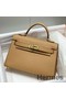 Hermes Kelly Mini II Bag In Chai Epsom Leather GHW Replica