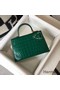 Hermes Kelly Mini II Bag In Green Embossed Crocodile Leather Replica