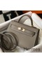 Hermes Kelly Mini II Bag In Gris Asphalt Epsom Leather GHW Replica