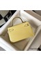 Hermes Kelly Mini II Bag In Jaune Poussin Embossed Crocodile Leather Replica