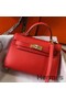 Hermes Kelly Mini II Bag In Rouge Casaque Epsom Leather GHW Replica